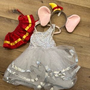 Kids Elephant Costume with Red and Silver Accents